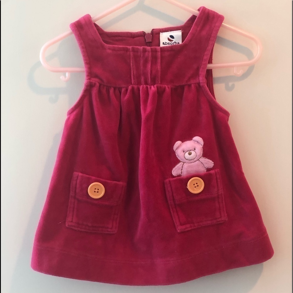 Absorba Fuxia bear dress